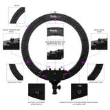 Phottix Nuada Ring 60 Video Bi-Color LED Ring Light (49cm) with Stand (On Special-Limited Time)