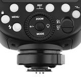 Round Head Speedlite camera Flash for Fuji cameras control panel
